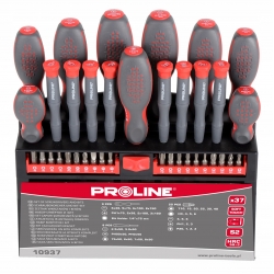 Zestaw wkrętaków i końcówek 37el. Proline 10937