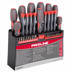 Zestaw wkrętaków i końcówek 37el. Proline 10937