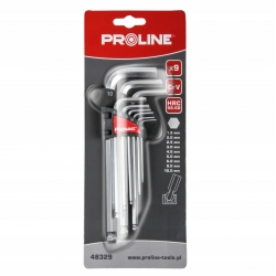 PROLINE 48329 Zestaw kluczy imbusowych z kulką 9el