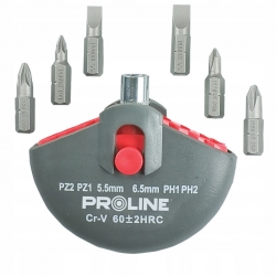 PROLINE 10697 Zestaw 7 końcówek 1/4''