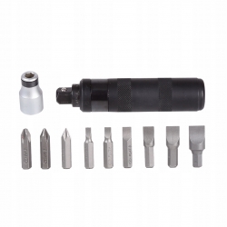 PROLINE 10016 Wkrętak udarowy z 9 końcówkami