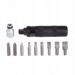 PROLINE 10016 Wkrętak udarowy z 9 końcówkami