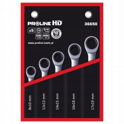 PROLINE ZESTAW KLUCZY OCZKOWYCH Z GRZECHOTKĄ 36650