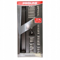 Zestaw bitów 1/4'' 52 szt z tacką PROLINE