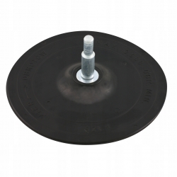 Proline Dysk gumowy 125mm z trzpieniem ze śrubą -