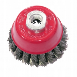 SZCZOTKA DOCZOŁOWA 100MM Z GWINTEM PROLINE 32580