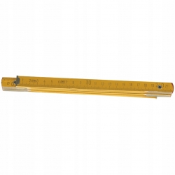 Miara składana drewniana 1 m, żółta