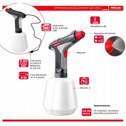 PROLINE OPRYSKIWACZ AKUMULATOROWY USB LION 3,6V 1L