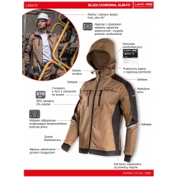 LAHTI PRO BLUZA ROBOCZA BRĄZOWO-CZARNA 3XL