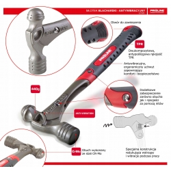 Proline Młotek blacharski antywib. 440g 12595