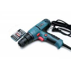 Wiertarko wkrętarka sieciowa 300W + BITY PROLINE