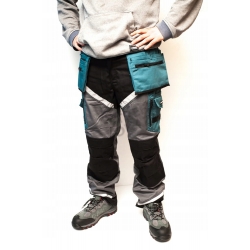 LAHTI PRO SPODNIE ROBOCZE DO PASA ODBLASKOWE R. S