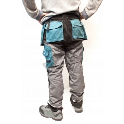 LAHTI PRO SPODNIE ROBOCZE DO PASA ODBLASKOWE R 2XL