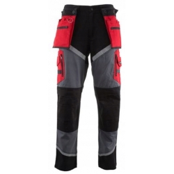 LAHTI PRO SPODNIE ROBOCZE DO PASA CZERWONY R 2XL