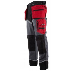 LAHTI PRO SPODNIE ROBOCZE DO PASA CZERWONY R 2XL
