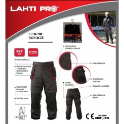 LAHTI PRO SPODNIE ROBOCZE DO PASA (ROZMIAR: L)