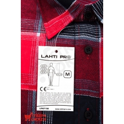 LAHTI PRO KOSZULA FLANELOWA CZERWONA ROZMIAR: M