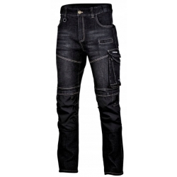 Lahti Pro Spodnie jeansowe SLIM FIT czarne Roz 3XL