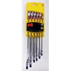 STANLEY KLUCZE PŁASKO-OCZKOWE ZESTAW 10-15MM X6