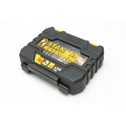 STANLEY ZESTAW WIERTEŁ+ BITY 50 ELEMENTÓW STA88542