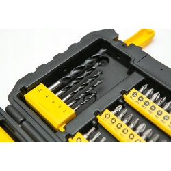 STANLEY ZESTAW WIERTEŁ+ BITY 50 ELEMENTÓW STA88542