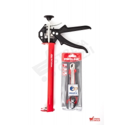 PROLINE Wyciskacz pistolet do mas silikonu HD +nóż
