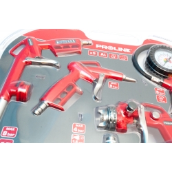 PROLINE ZESTAW 5 AKCESORII PNEUMATYCZNYCH + WĄŻ 5M