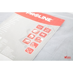 PROLINE PLANDEKA BUDOWLANA 8X12M 110G/M2 Z OCZKAMI