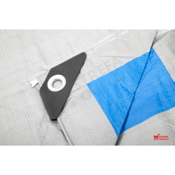 PROLINE PLANDEKA BUDOWLANA 2X3M 110G/M2 Z OCZKAMI