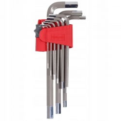 PROLINE KLUCZE IMBUSOWE DŁU 9 SZT.1,5-10MM STAL S2