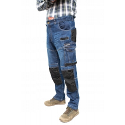 Lahti Pro Spodnie Robocze Jeans Elastyczne Roz. XL