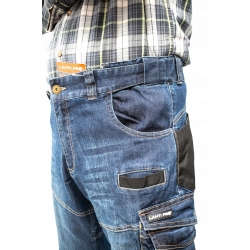 Lahti Pro Spodnie Robocze Jeans Elastyczne Roz. XL