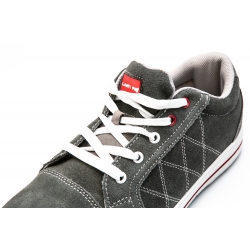 LAHTI PRO PÓŁBUTY ZAMSZOWE SZARO - CZERWONE