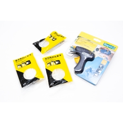 ZESTAW PISTOLET DO KLEJU STANLEY KLEJ NA GORĄCO 3x
