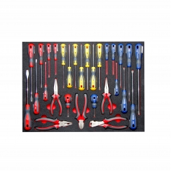 Wózek narzędziowy Proline 7 szuflad z wyp.250elem.