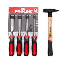 PROLINE ZESTAW DŁUTA DO DREWNA 6,12,20,25 MŁOTEK