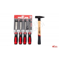 PROLINE ZESTAW DŁUTA DO DREWNA 6,12,20,25 MŁOTEK