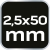 Wkrętak precyzyjny płaski 2.5 x 50 mm, S2