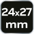 Klucz płaski dwustronny 24 x 27 mm