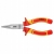 Szczypce wydłużone proste 180 mm 1000V, CrV, poler