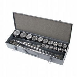 Klucze nasadowe 3/4 19-50mm CrV Zestaw 21el.(18811)